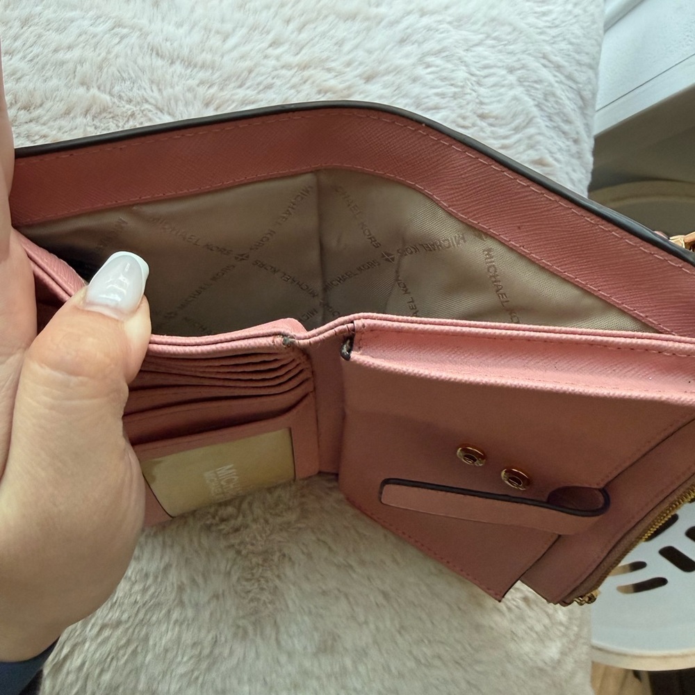 Michael Kors Pink Leather Wallet - Picture 8 of 8